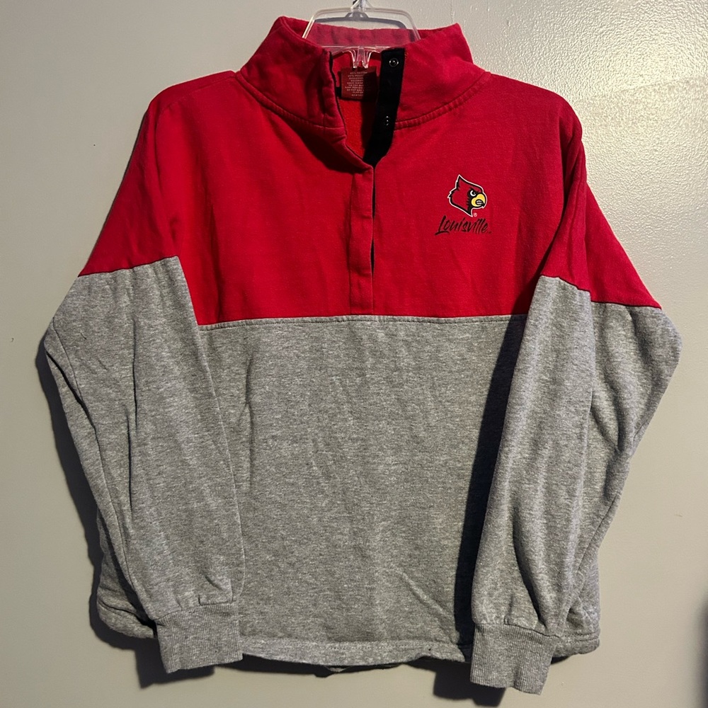 Colosseum Louisville Cardinals 🏈 Sports 🏀 Sweater Pullover Sz Small Sequins